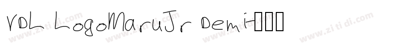 VDL LogoMaruJr Demi字体转换